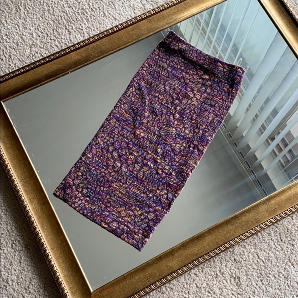 ZARA STRETCH MIDI SKIRT